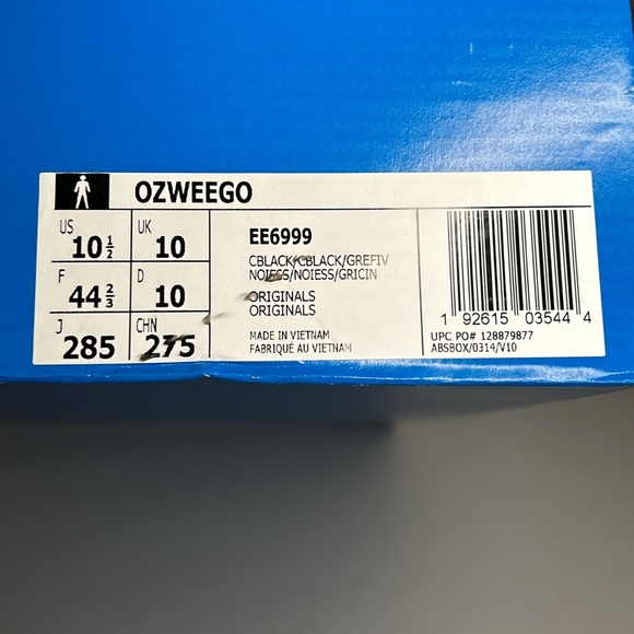 Adidas Ozweego Core All Black Carbon Mesh Mens Shoes US Size 10.5 - Picture 12 of 12